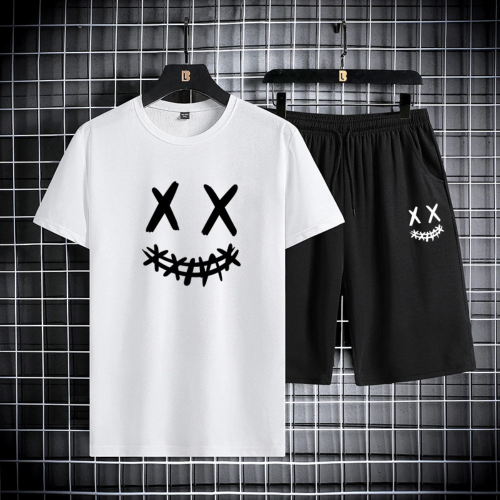 Set da Uomo T-shirt slim fit + pantaloncini