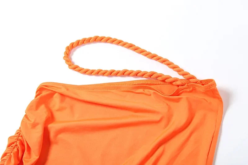 2 pezzi Abito donna estivo Pieghettato