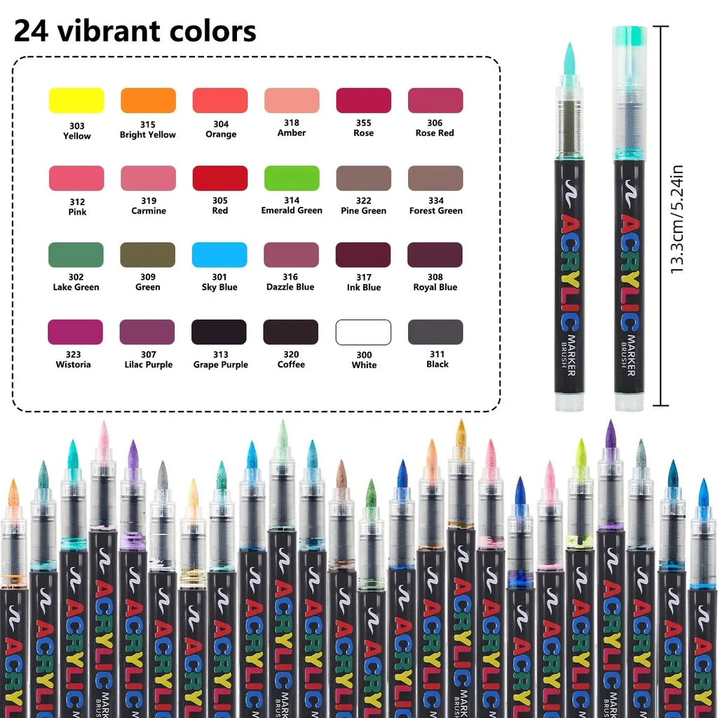36-366 Colors Acrylic Set Waterproof Professional