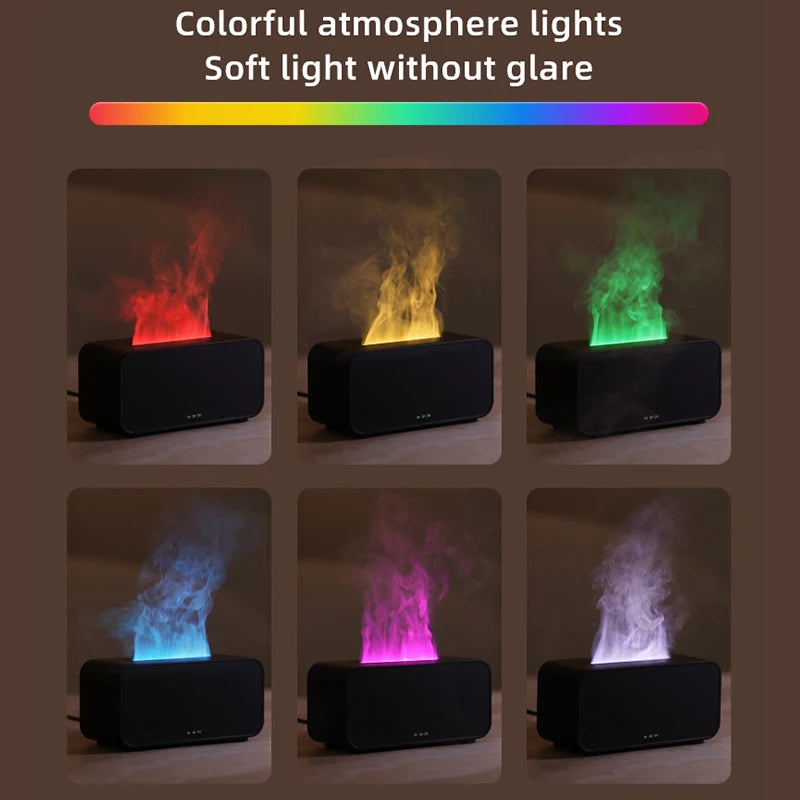 Fiamma colorata Umidificatore d’aria temporizzazione Ultrasonic Cool