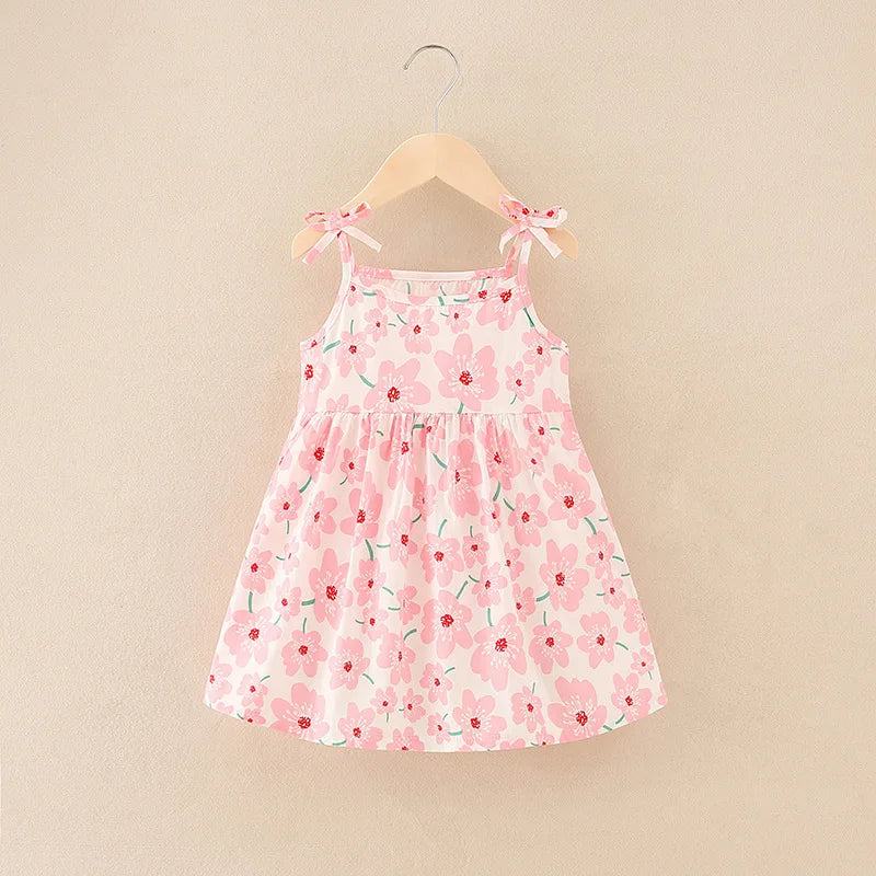 Vestito per bambini senza maniche con bretelle Top 3-6 anni