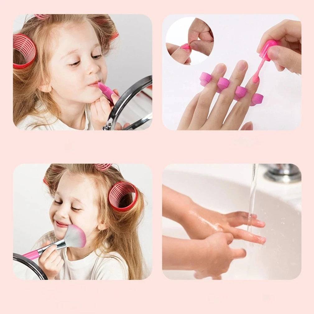 Trucco per bambini Cosmetici Finta Scatola da gioco Principessa Trucco Ragazza Set da gioco Rossetto Ombretto Sicurezza Kit non tossico