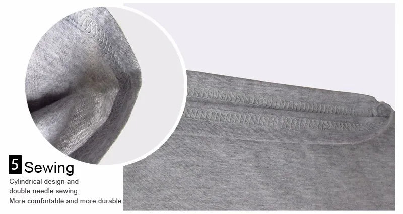 T-shirt casual da uomo con motivo Streetwear in puro cotone