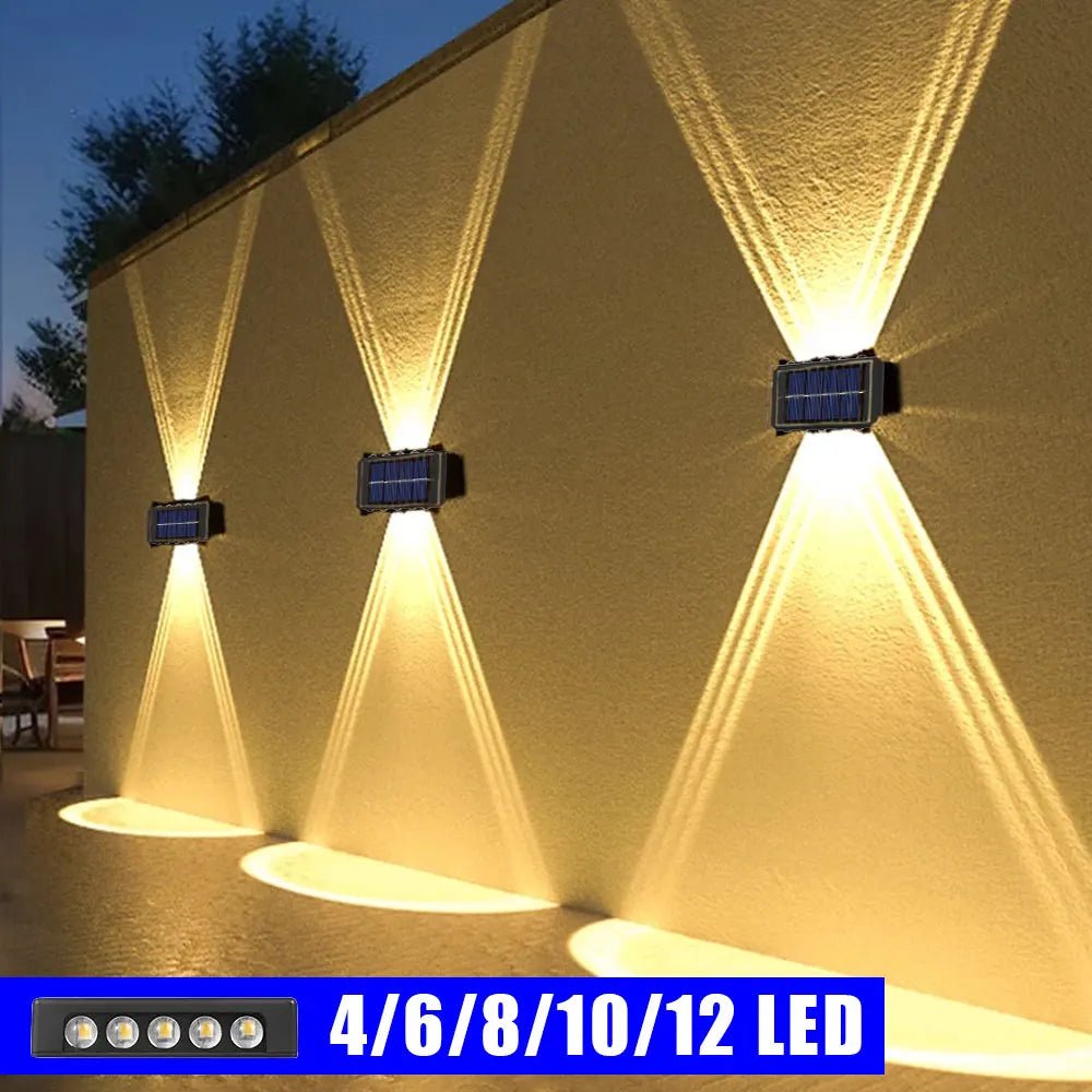 Lampada da parete a Luce solare Impermeabile 6 modelli diversi