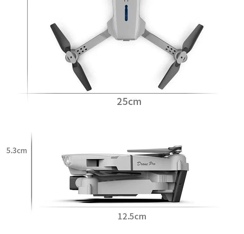 E88 Pro WiFi FPV Drone - Single/Dual 4K/1080P Camera, Grandangolare HD, Altitude Hold, pieghevole