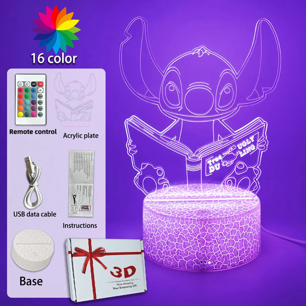 Lampada STITCH  LED Luce notturna Telecomando Smart Touch