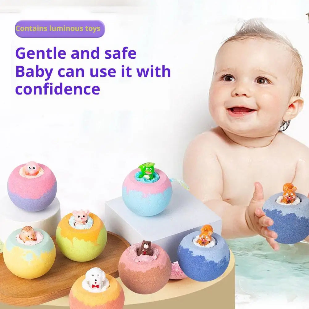 Bombe da bagno per bambini con giocattoli a sorpresa all’interno