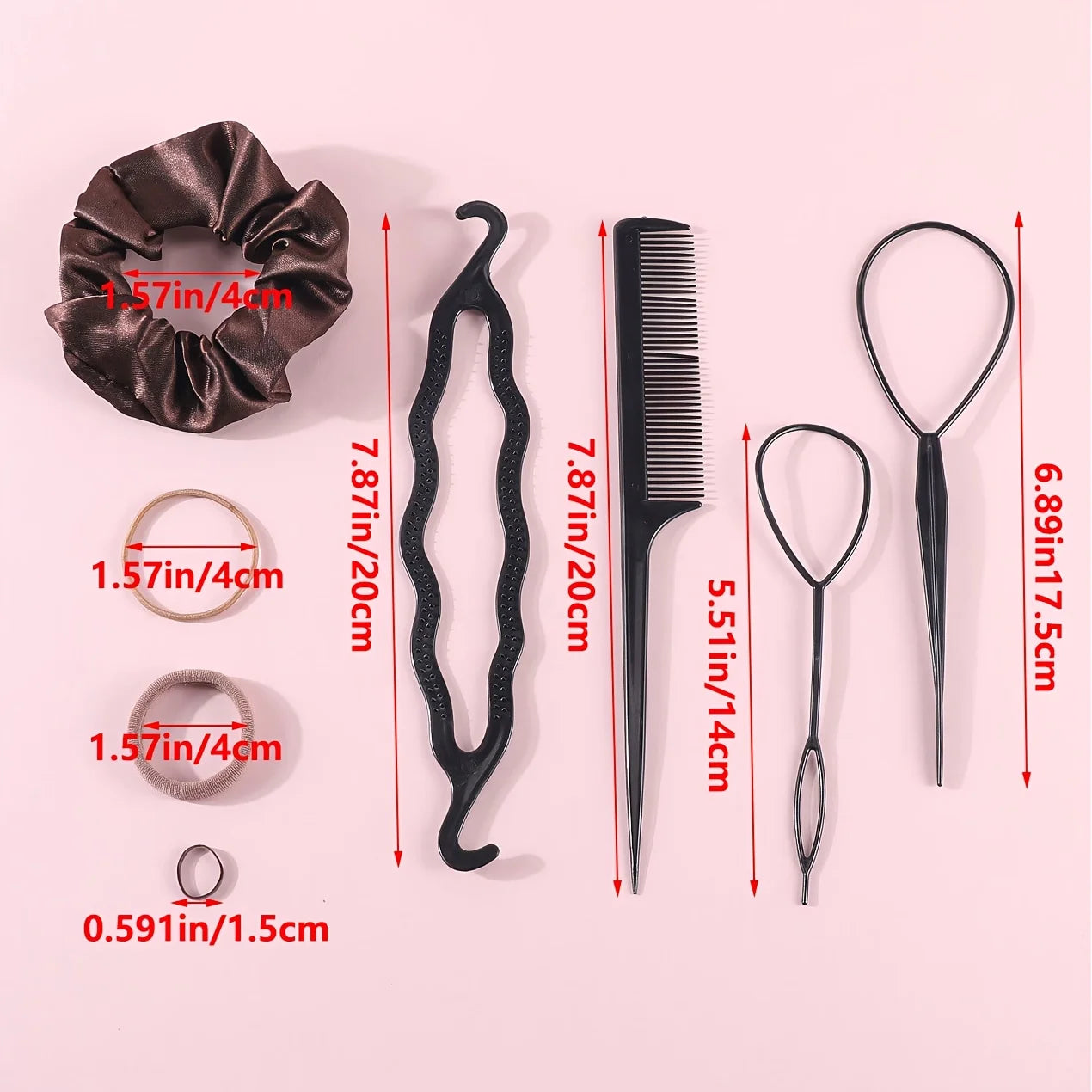 1109 Pz Set di molle e accessori per capelli
