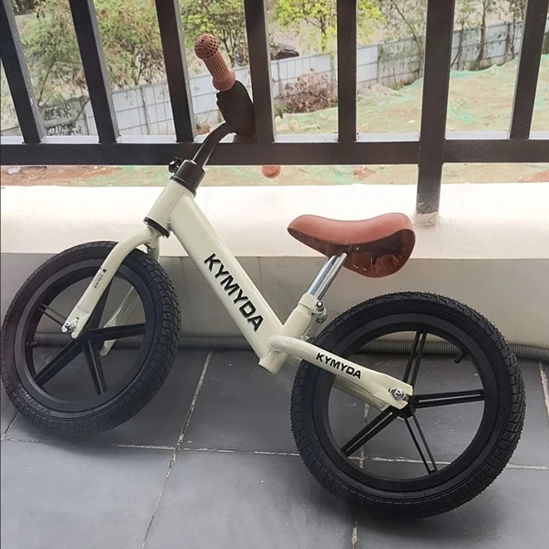 Bicicletta per bambini da 12 pollici Due in uno Senza pedali Sedile regolabile Telaio in acciaio per bambini da 1 a 6 anni Guida all’aperto