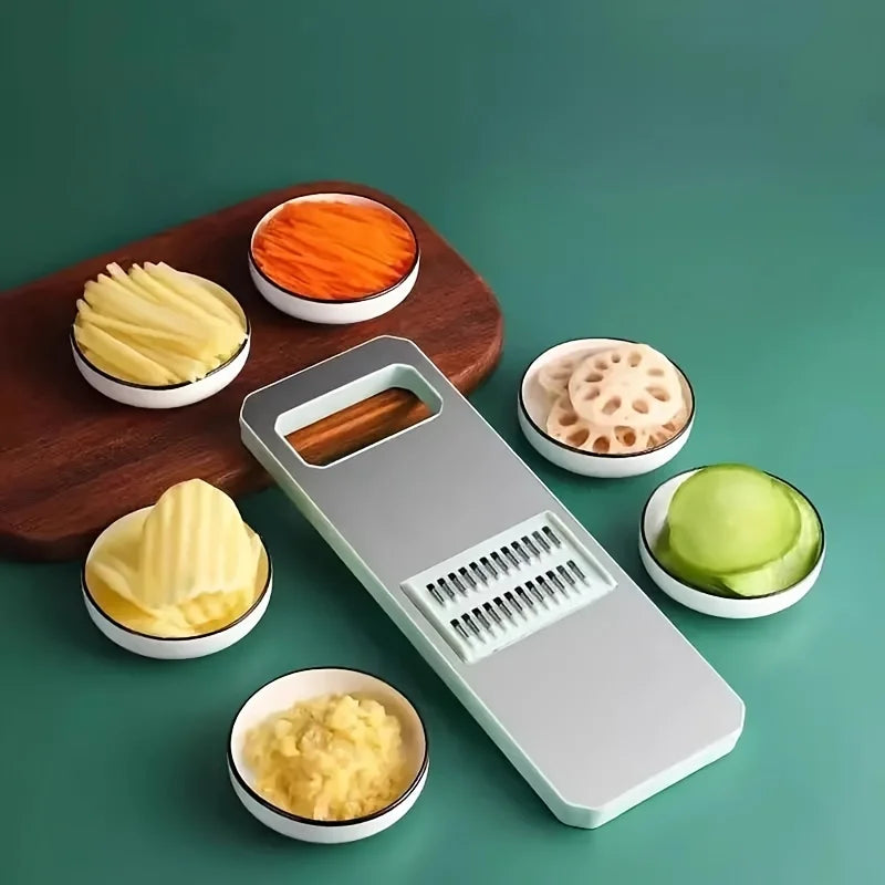 7 pezzi/set Set affettatrice e grattugia per verdure multifunzionale - Kit di utensili da cucina