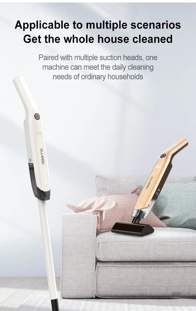 Aspirapolvere senza fili 20000Pa Aspirazione Potente aspirapolvere portatile a basso rumore Accessori multipli per soddisfare le tue esigenze della casa