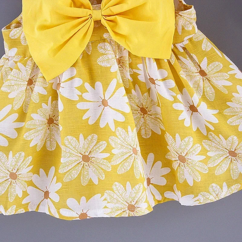 Vestito estivo Sweet Princess Dress con fiocco 0-3 anni