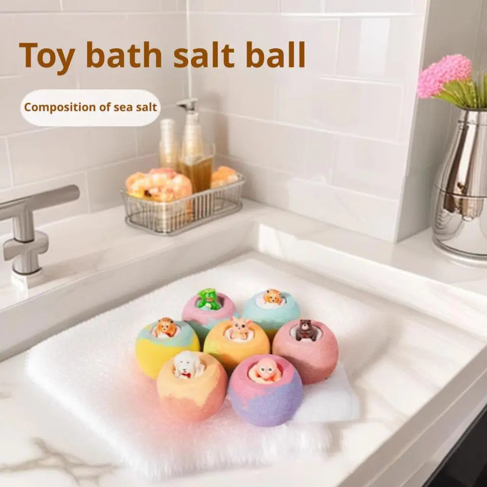 Bombe da bagno per bambini con giocattoli a sorpresa all’interno