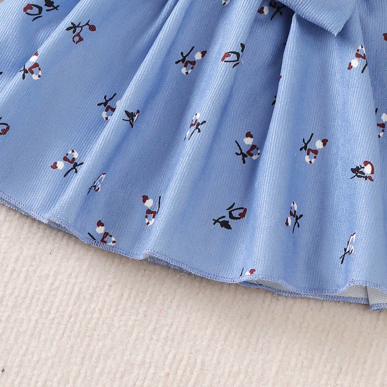 Set vestito per bambina per bambini Princess Dress +Fiocco  0-24 mesi