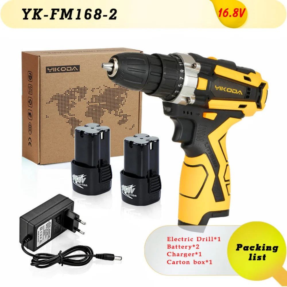 YIKODA 12V-21V Trapano a batteria al litio ricaricabile Produzione Polonia e produzione Cinese