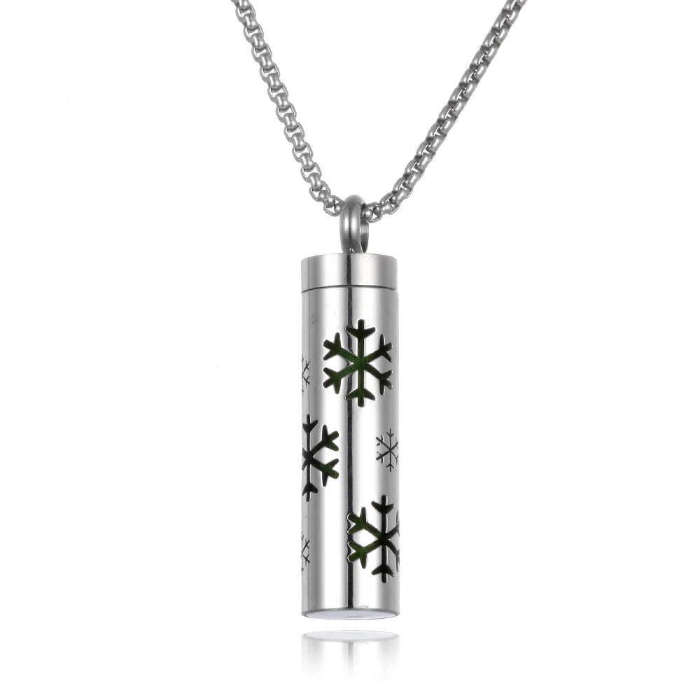 Collana con diffusore di olio essenziale Collana profumata in acciaio inossidabile