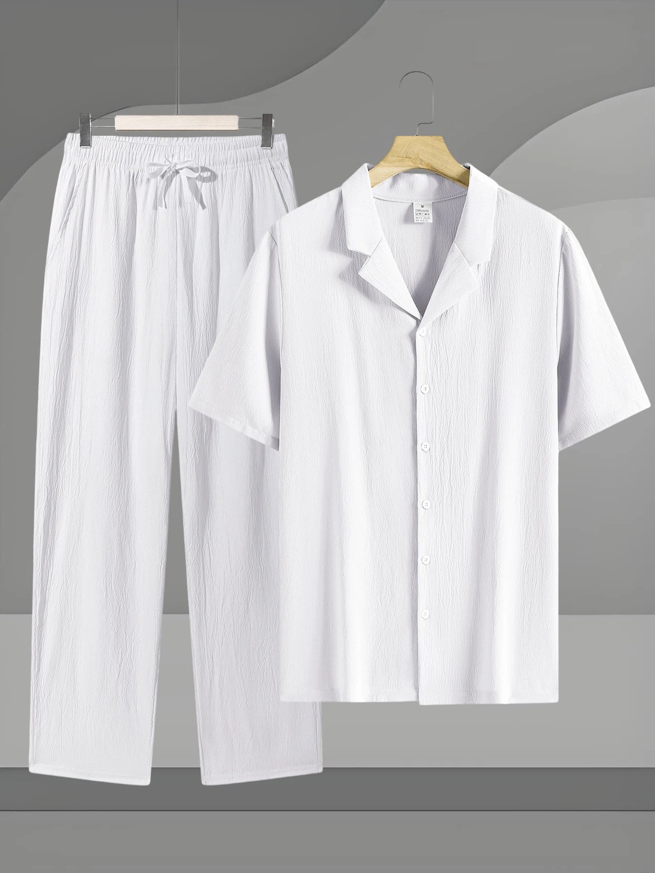 Coordinato camicia+pantaloni in lino 3 colori