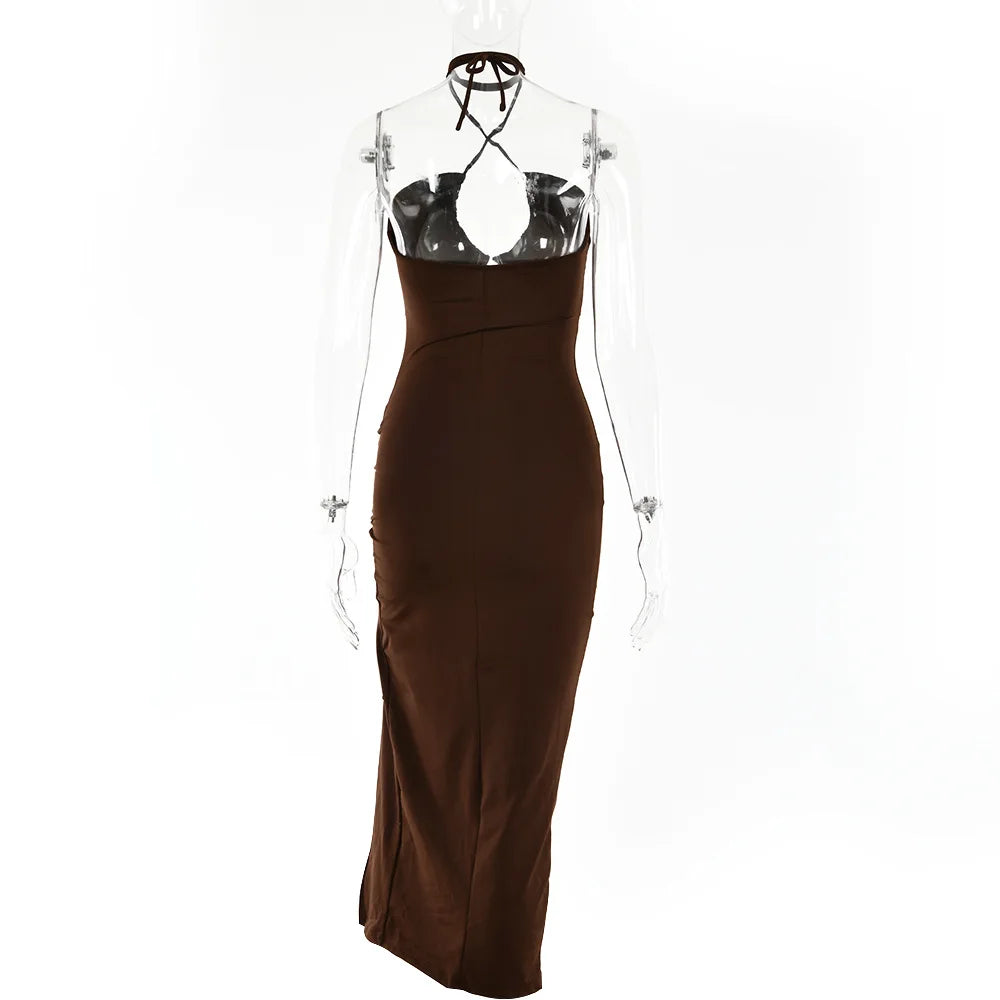 Abito Senza maniche Backless Dresses Slim