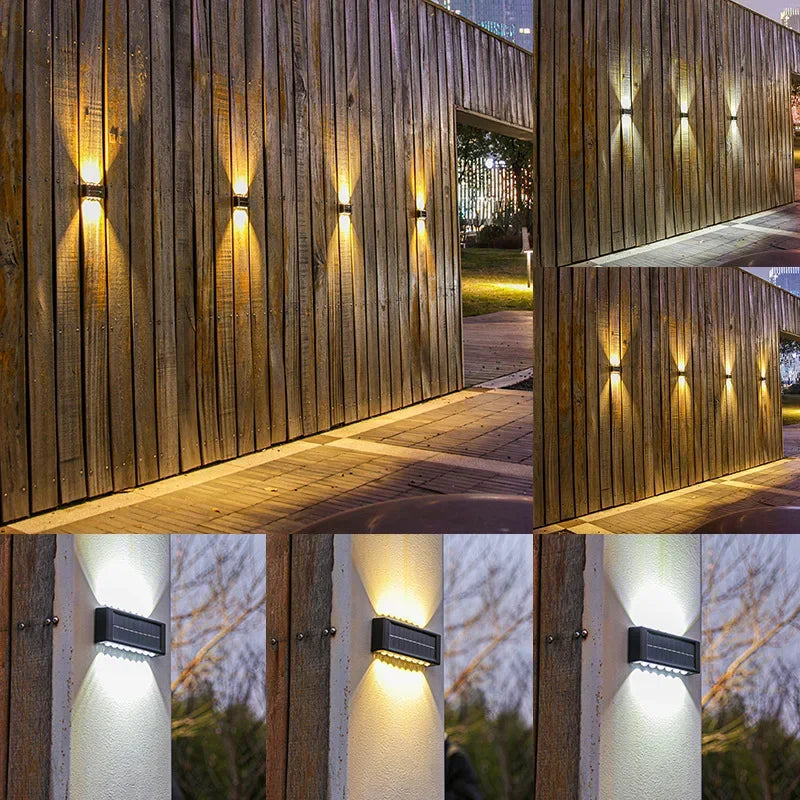Lampada da parete a Luce solare Impermeabile 6 modelli diversi