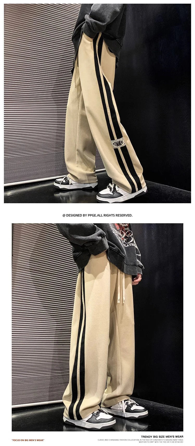 High Street Pantaloni casual Uomo a gamba larga