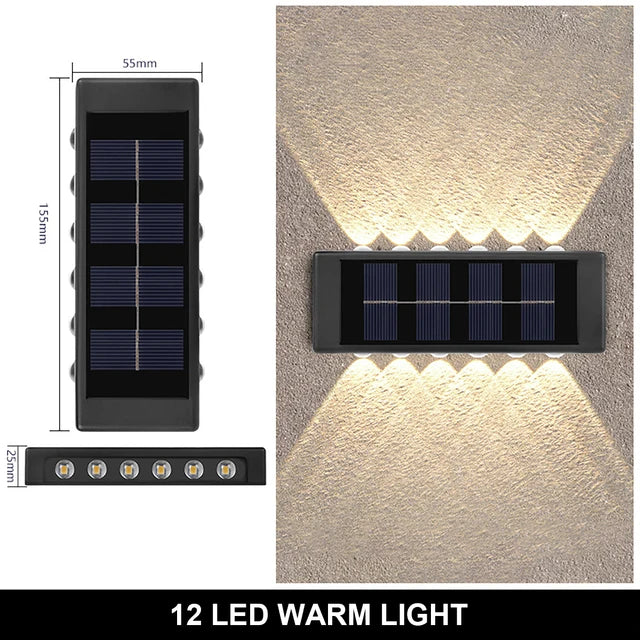 Lampada da parete a Luce solare Impermeabile 6 modelli diversi