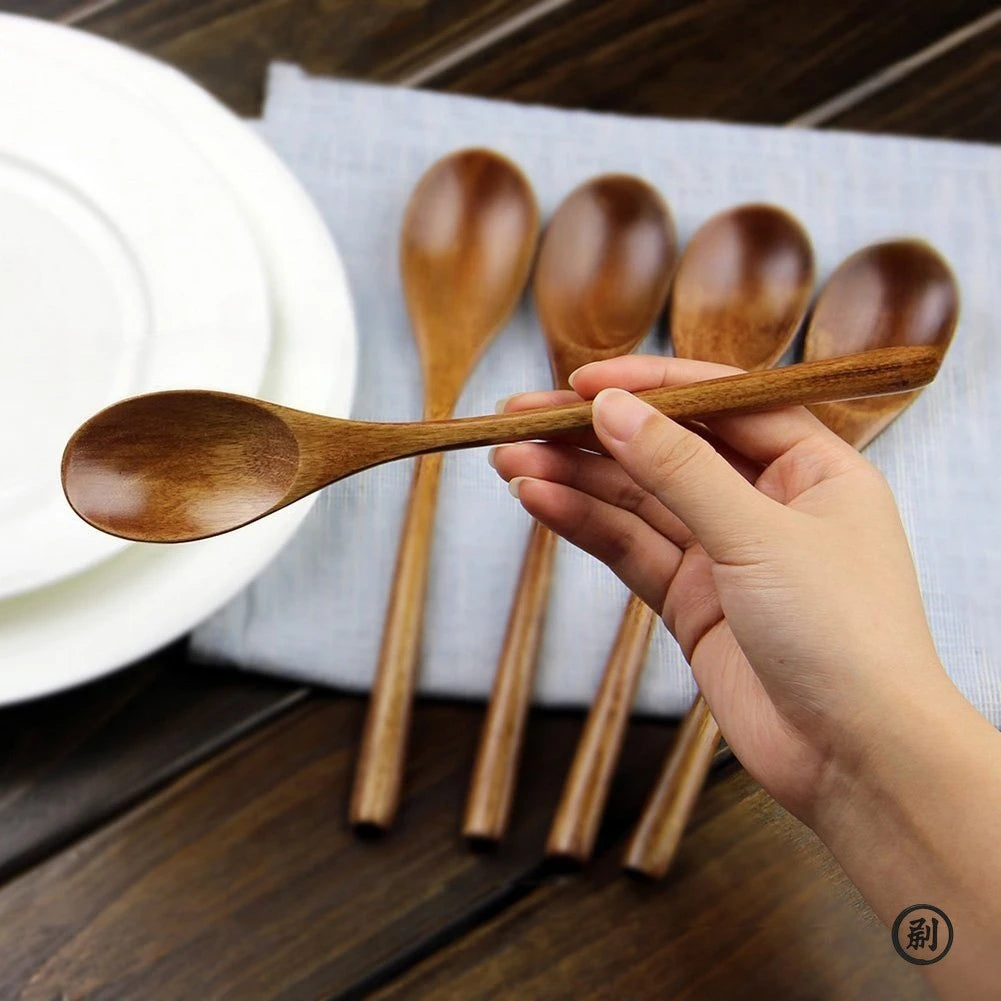 5 pezzi set di mestoli in legno