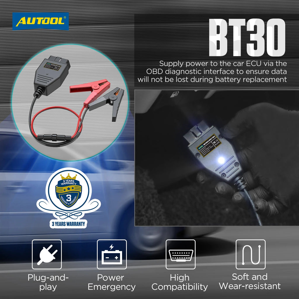 AUTOOL BT30 Auto Connettore Emergenza