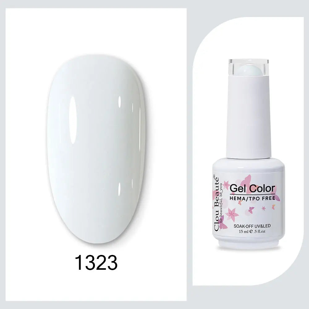 CLOU BEAUTÈ  15/10ml Semipermanente Gel Smalto Unghie 400 colori disponibili
