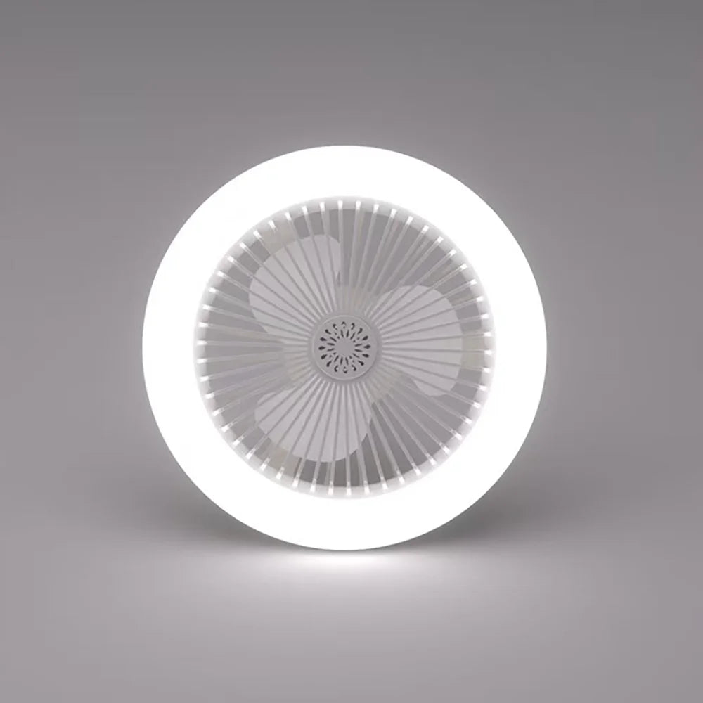Ventilatore da soffitto girevole 3in1 con telecomando Lampada di illuminazione e convertitore di aria
