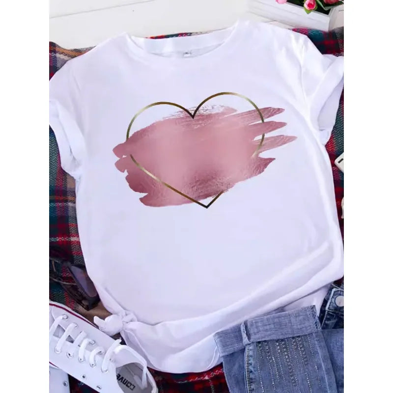 Brave Soul American Retro T-shirt Donna Manica corta Casual Top Oversize