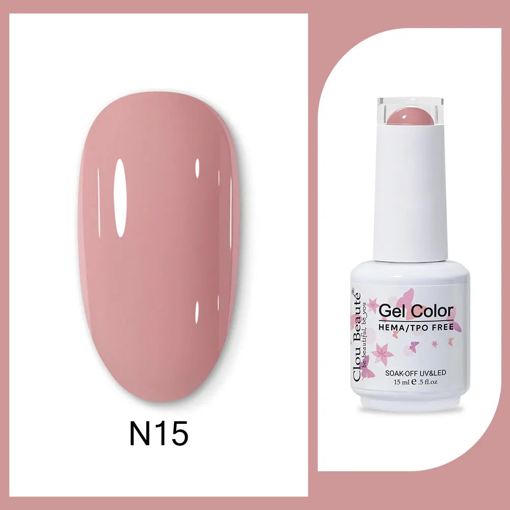CLOU BEAUTÈ  15/10ml Semipermanente Gel Smalto Unghie 400 colori disponibili