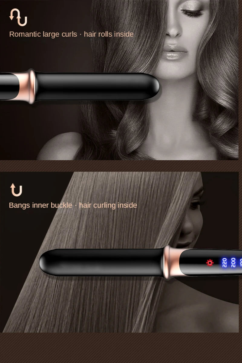Piastra per capelli 2 in 1 professionale