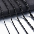 Classic Twisted Rope in acciaio inossidabile Unisex