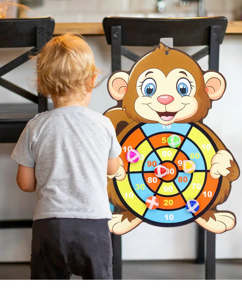 Bersaglio con palla appiccicosa Giocattoli per bambini da 2 a 4 anni Cartoon Animal