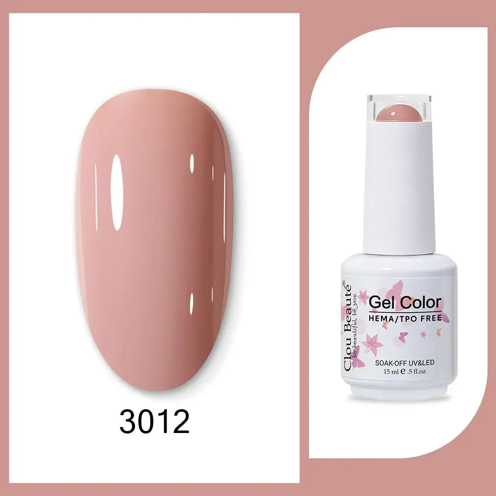 CLOU BEAUTÈ  15/10ml Semipermanente Gel Smalto Unghie 400 colori disponibili
