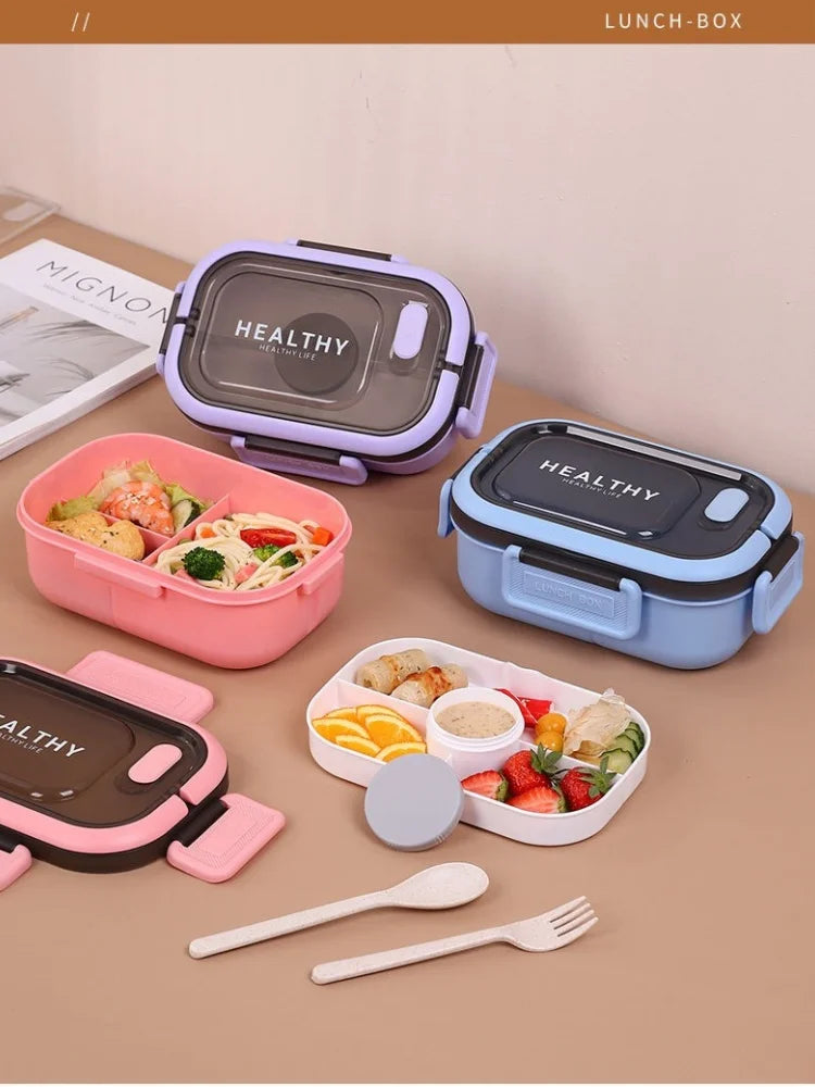 1200ML Box  per il pranzo a doppio strato Scomparto portatile