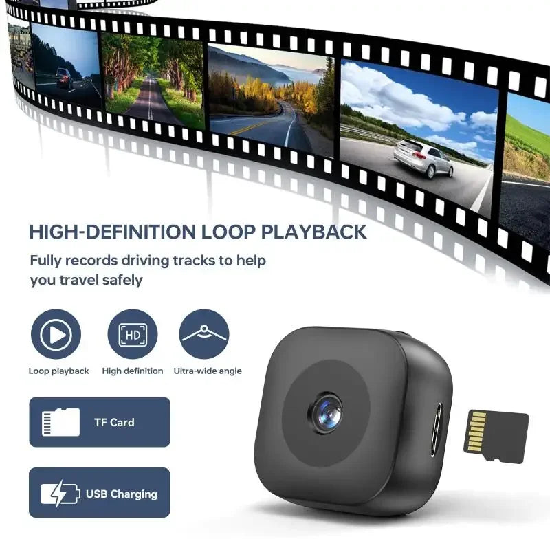 Mini Telecamera di sicurezza 4K Visione notturna a colori Monitor WiFi ad alta definizione Impermeabile Rilevamento del movimento Sorveglianza Smart Home