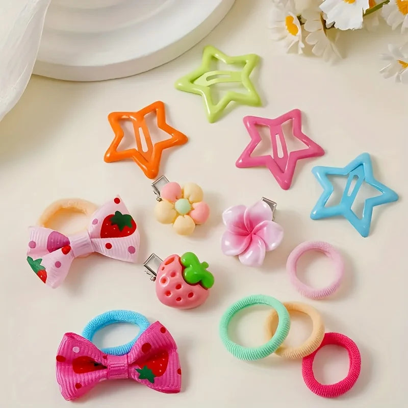 Set da 718 pezzi accessori per capelli per bambine