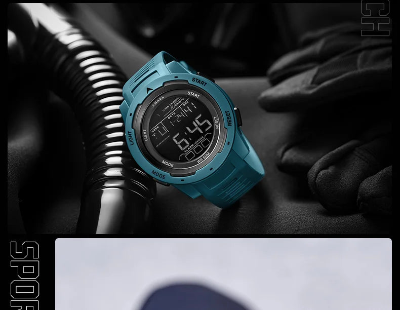 SMAEL Orologi da polso sportivi a LED Orologio impermeabile da uomo