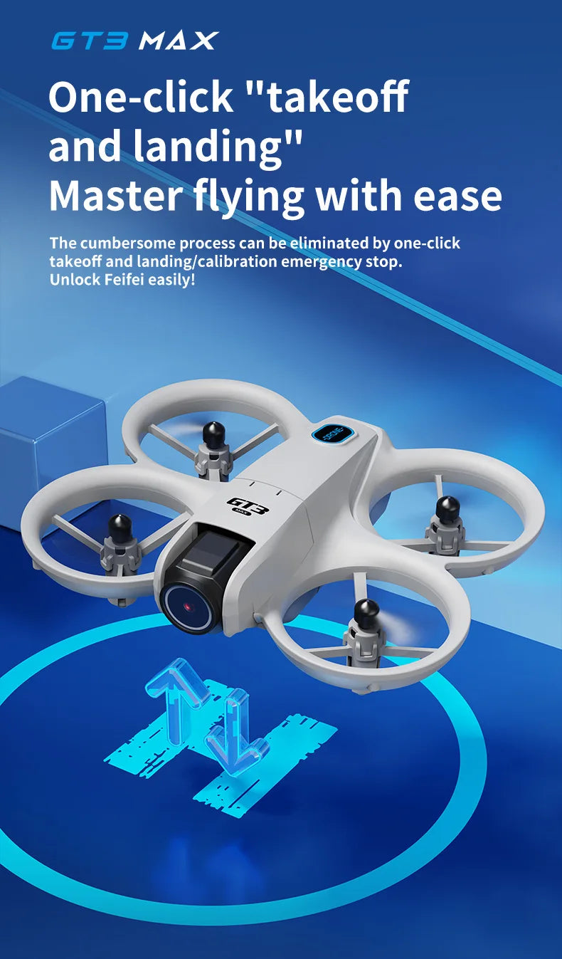 New GT3 MAX Drone 8K HD 4.3” Telecomando Modalita 360° Flip Quadcopter 2 modelli