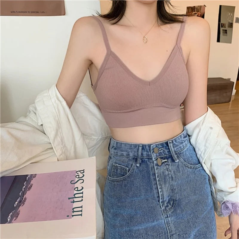 Set di 4 Pz Reggiseno senza cuciture, in cotone