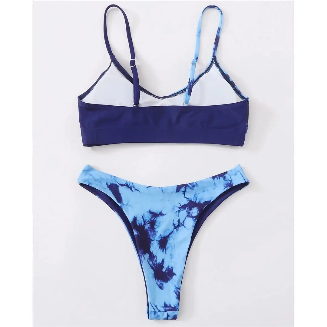 Set Costume leopardato da bagno brasiliana Donna