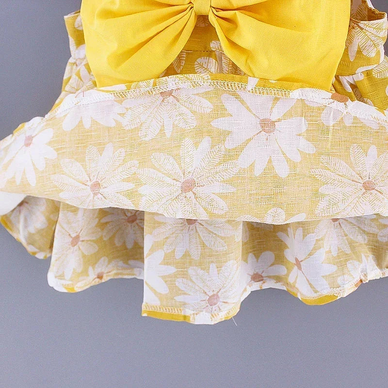 Vestito estivo Sweet Princess Dress con fiocco 0-3 anni