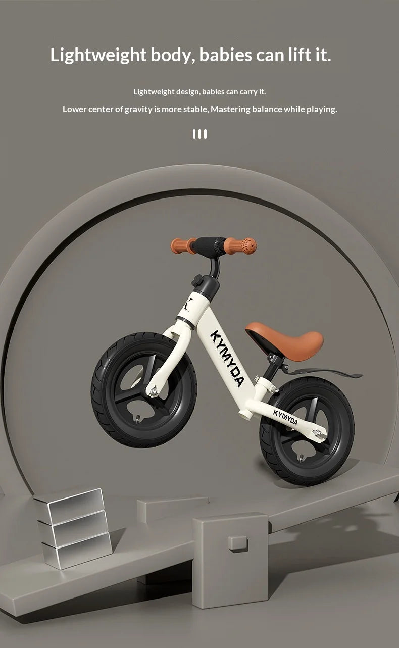 Bicicletta per bambini da 12 pollici Due in uno Senza pedali Sedile regolabile Telaio in acciaio per bambini da 1 a 6 anni Guida all’aperto