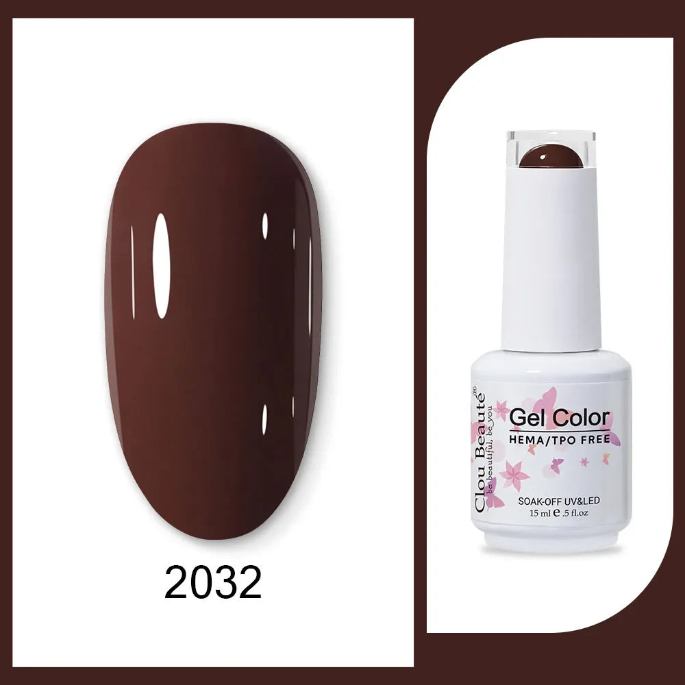 CLOU BEAUTÈ  15/10ml Semipermanente Gel Smalto Unghie 400 colori disponibili