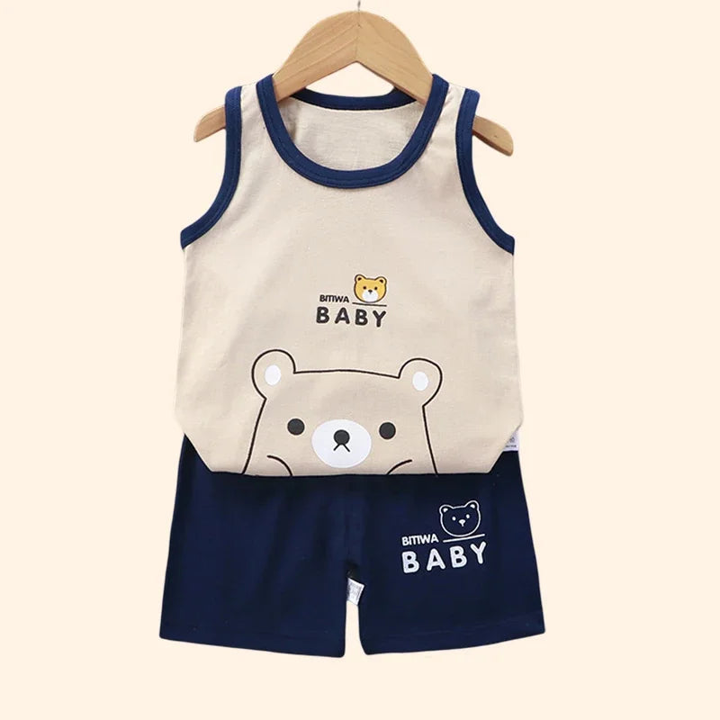Set per bambini Gilet + Pantaloncini morbido cotone