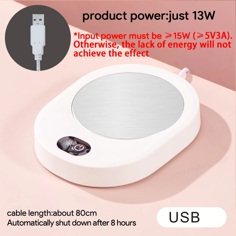 Scaldatazze Temperatura termostatica per caffè Latte Tè Acqua DC 5V USB Pad