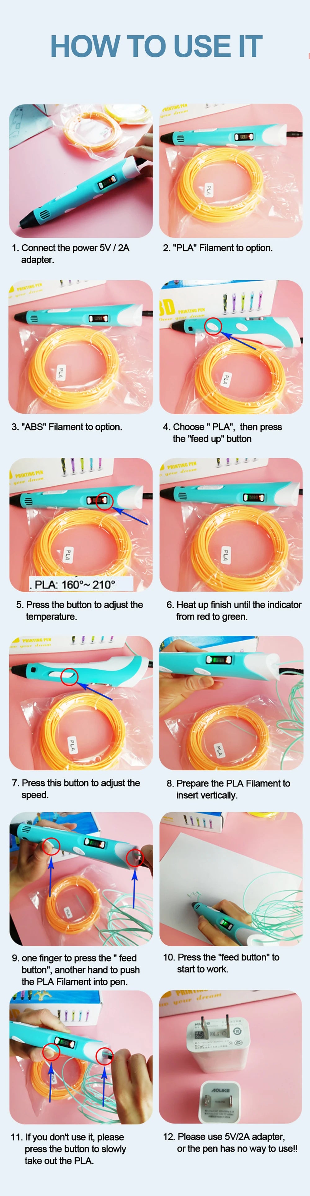 Penna 3D  Penne da disegno fai da te
