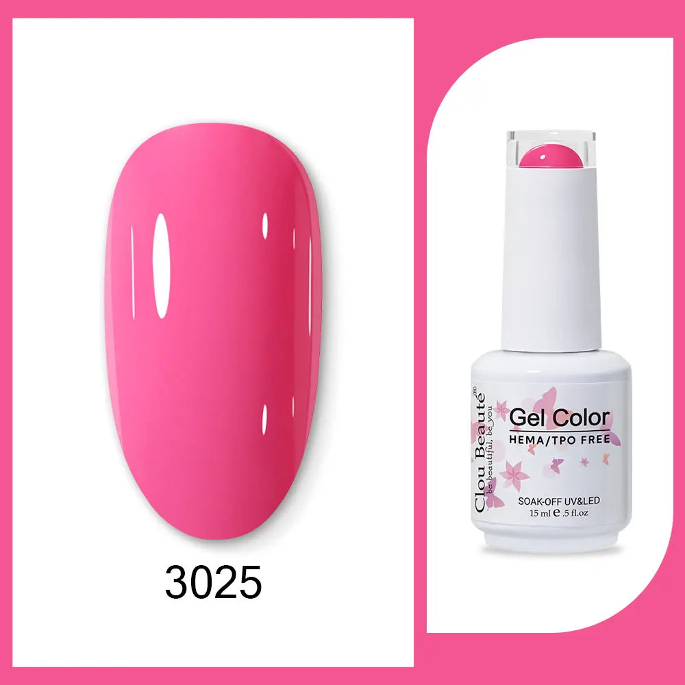 CLOU BEAUTÈ  15/10ml Semipermanente Gel Smalto Unghie 400 colori disponibili