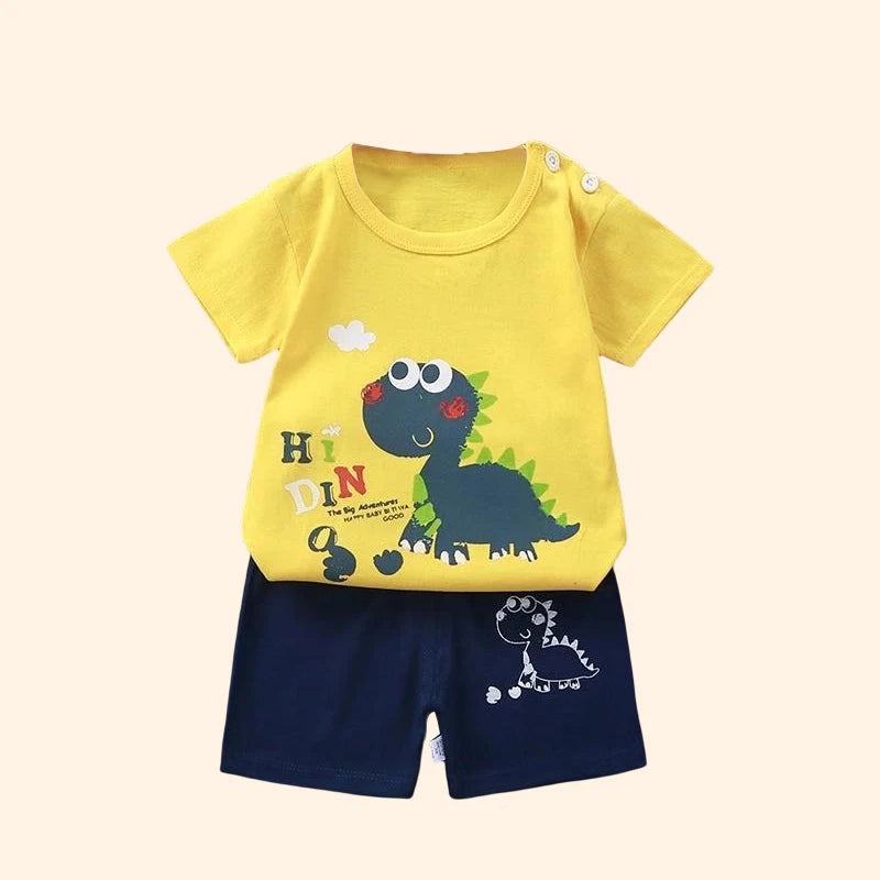 Set 2PCS 100% Morbido Cotone Morbido Tuta per bambini